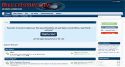 Desktop Screenshot of oakleyforum.com