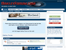 Tablet Screenshot of oakleyforum.com